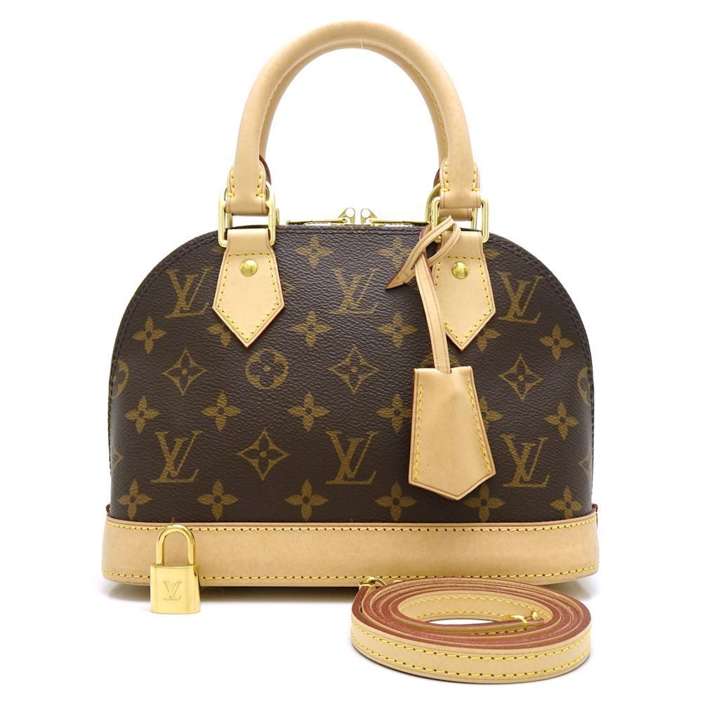 Louis Vuitton Monogram Alma BB Brown 2WAY Handbag
